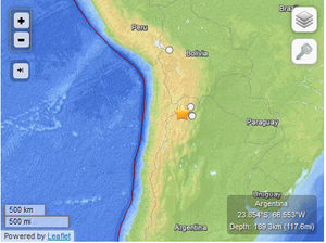 Earthquake 6.2 Argentina