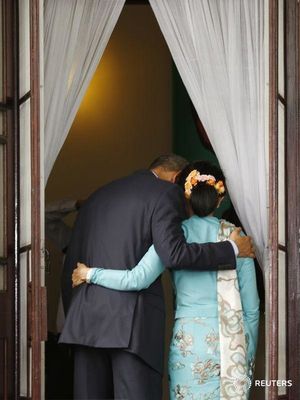 Aung San Suu Kyi obama