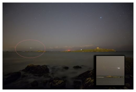Fireball over Dalkey