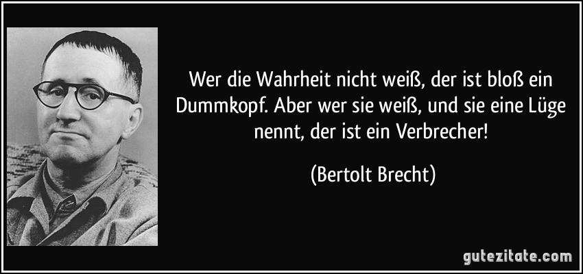 Bertolt Brecht Zitat