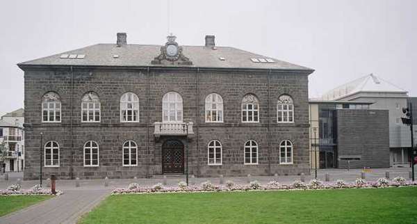 Parlamentsgebäude Island
