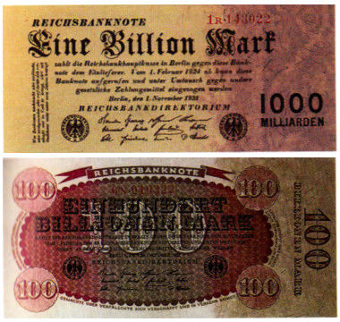 Reichsbanknoten 1 Billion Mark