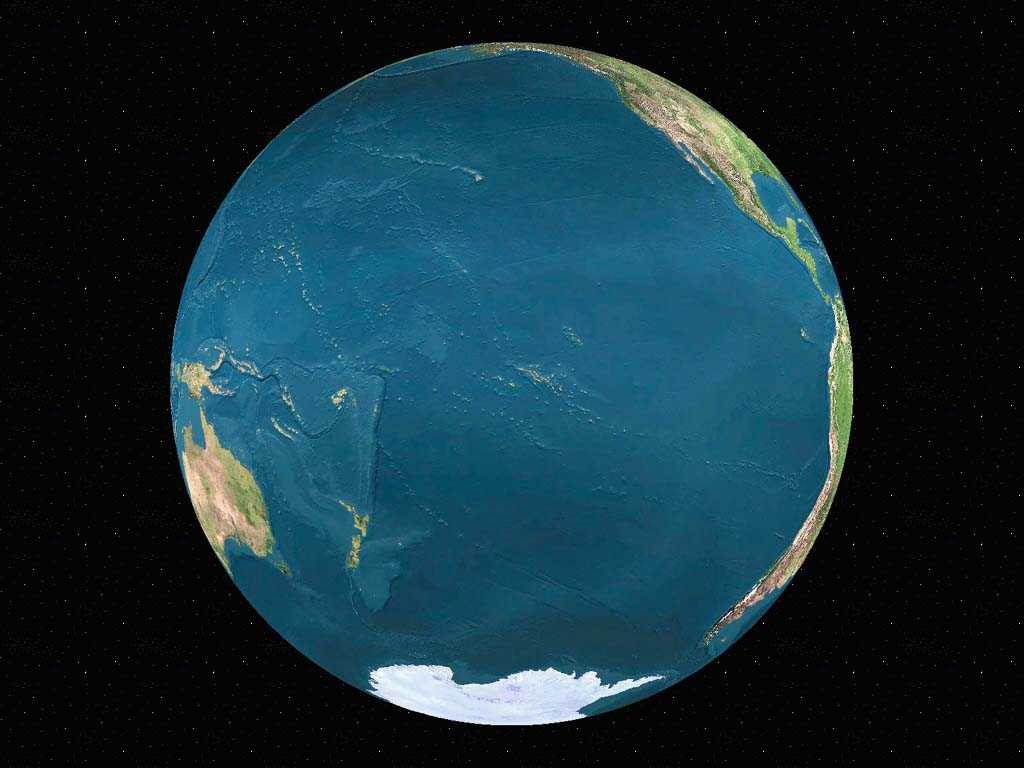 Erde Pazific Earth globe Pacific