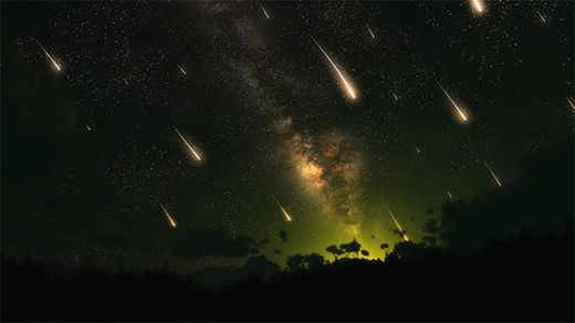 meteor shower lluvia meteoritos
