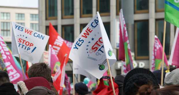 Anti-TTIP-Demo in Berlin