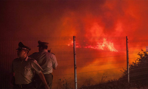 Waldbrand Valparaiso Chile März 2015