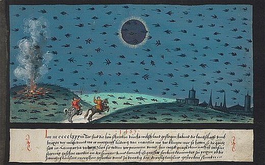 1583 locust miracle - Heuschrecken Wunder