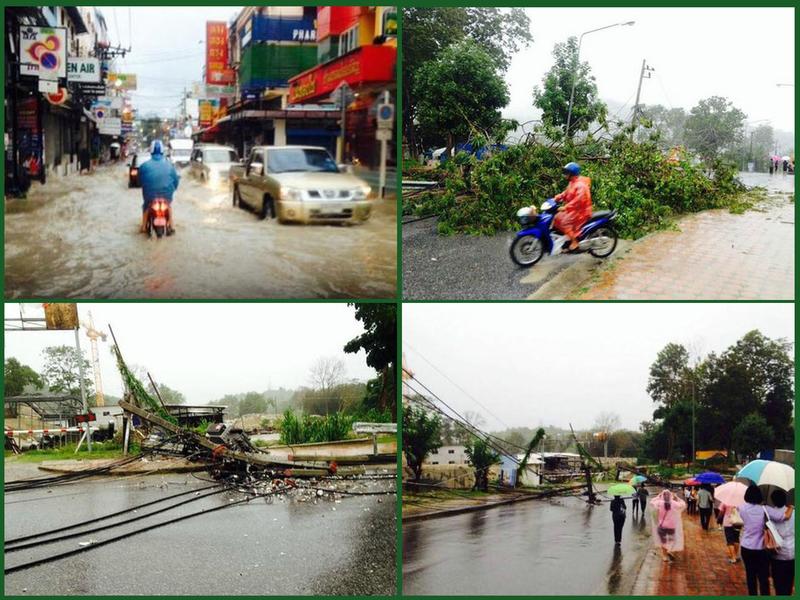 Schwere Stürme und Regen setzen Phuket erneut unter Wasser Juni 2015