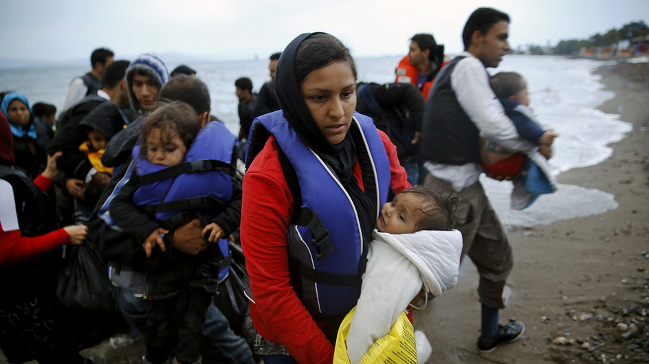 Flüchtlinge haben es nach Griechenland geschafft Mai 2015