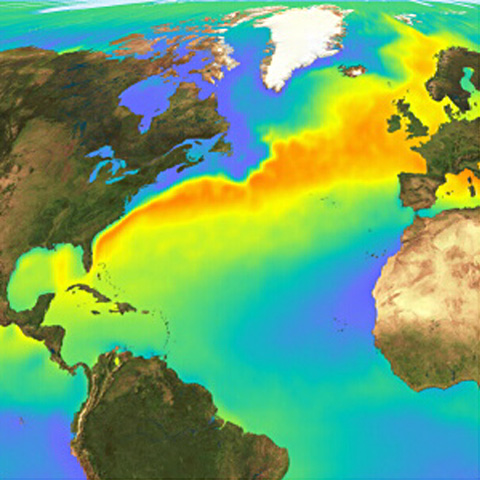 Figure 148: Surface temperature in the North Atlantic