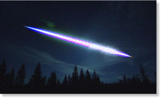 Meteor von Harestua aus gesehen august 2015