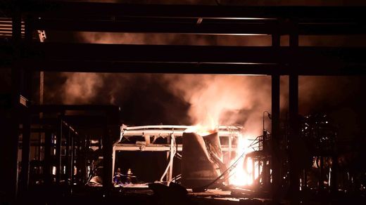 Shandong Explosion  Feuer in einer Chemiefabrik August 2015