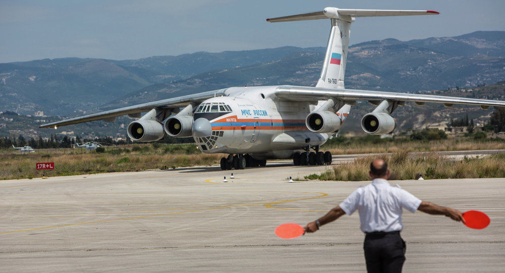 Russisches Transportflugzeug Syrien