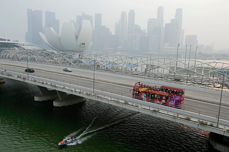 Waldbrände Indonesien Luftverschmutzung Singapur September 2015