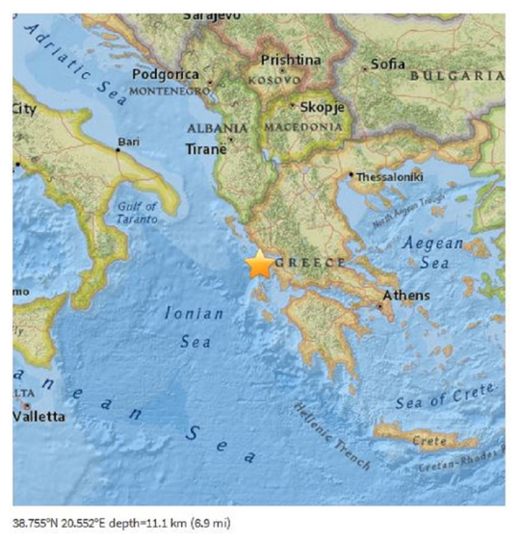 Greece Quake , Griechenland Seebeben
