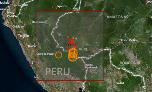 Erdbeben Peru Brasilien November 2015