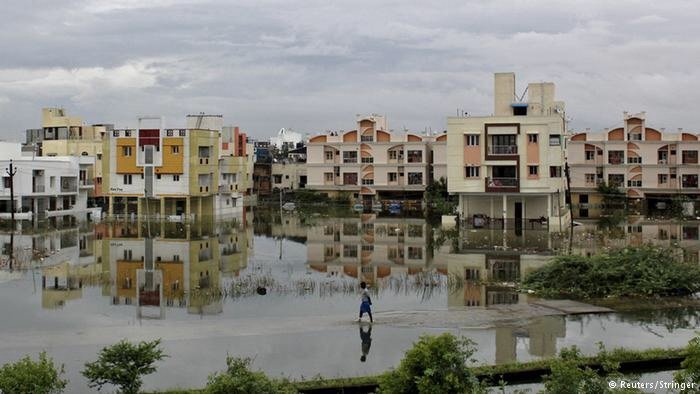 Überschwemmung Starkregen Indien Dez 2015