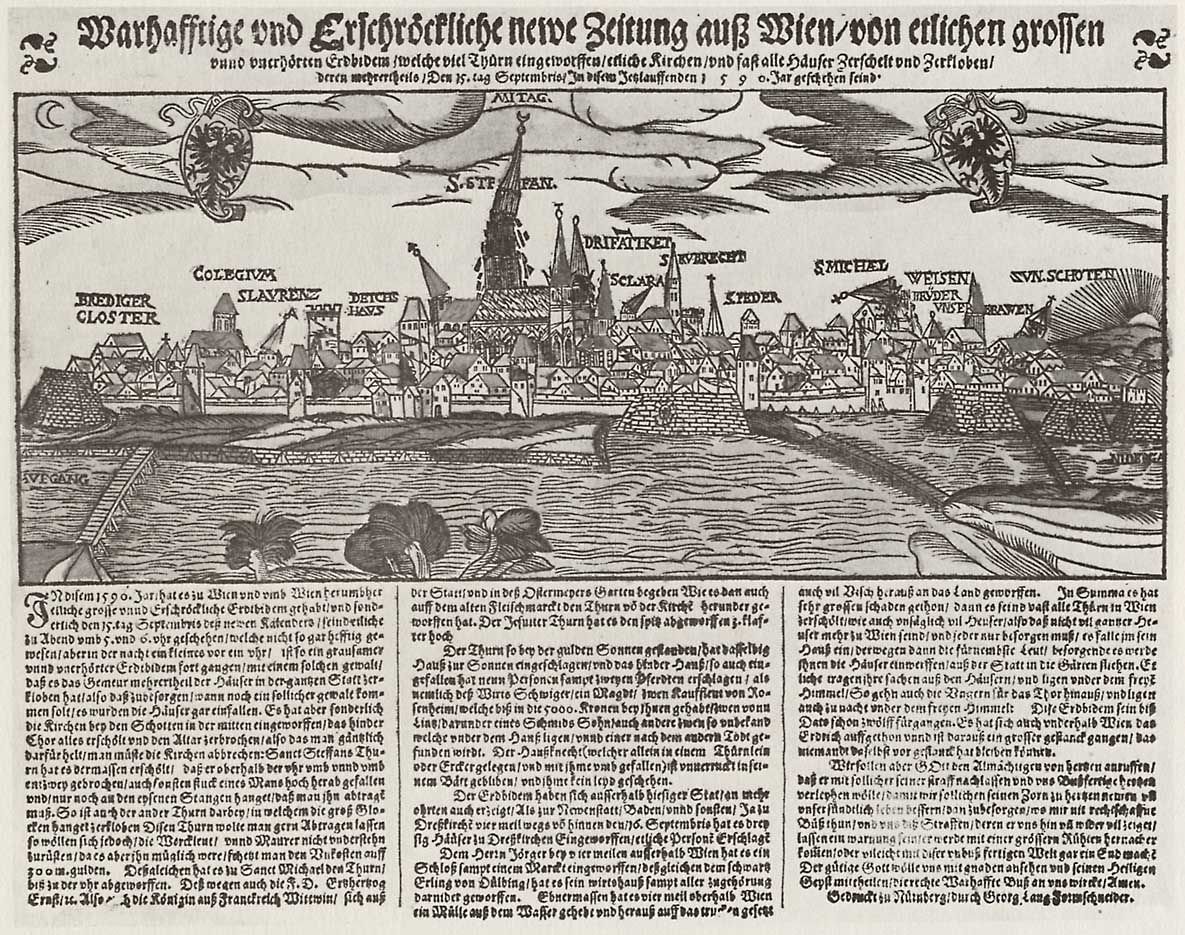 Lang, Georg: Erdbeben in Wien am 15. September 1590