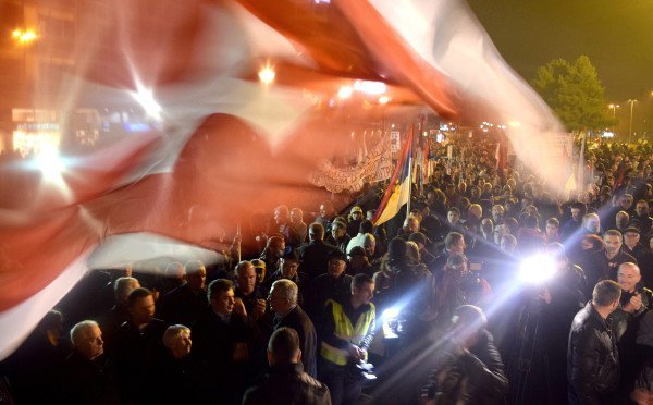 demonstrationen gegen nato in montenegro
