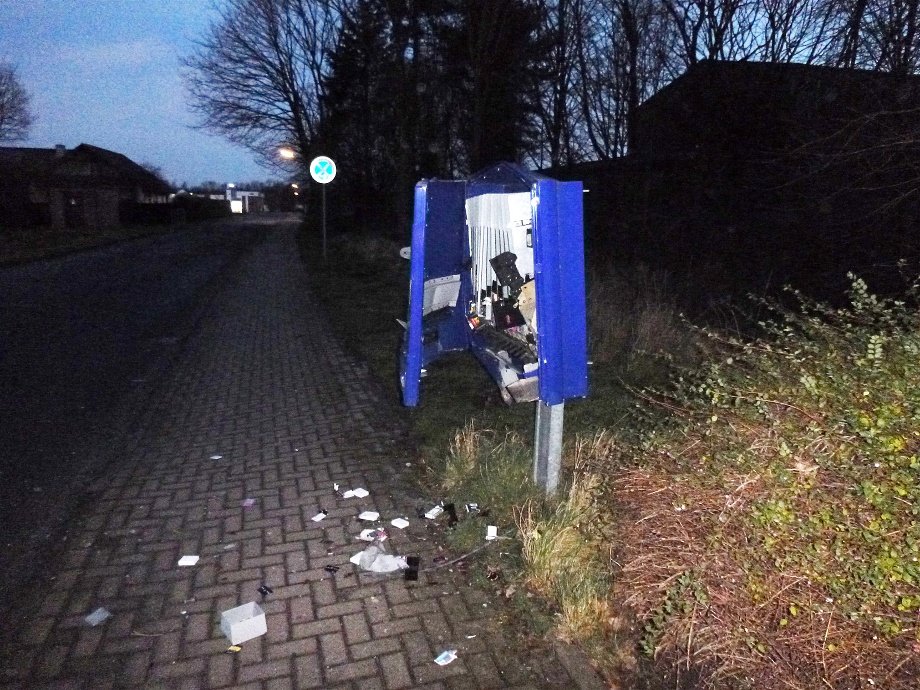 gesprengter kondomautomat