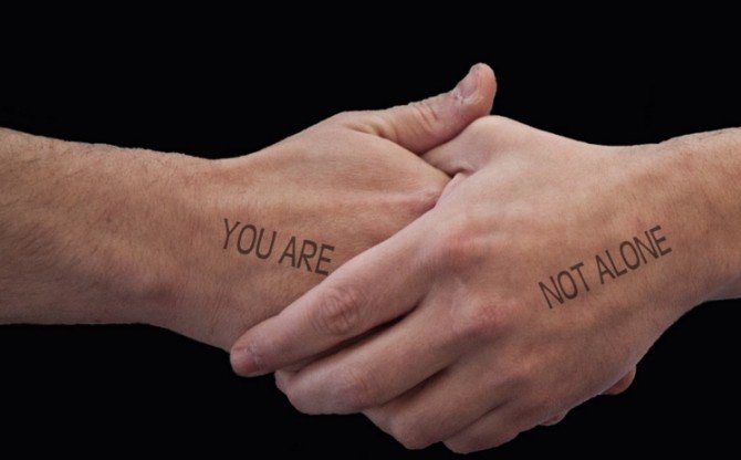 you are not alone,unterstützung,zusammenarbeit,gemeinschaft