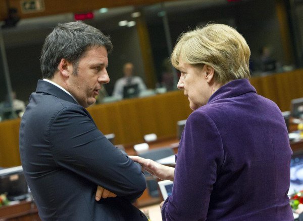 Matteo Renzi und Angela Merkel