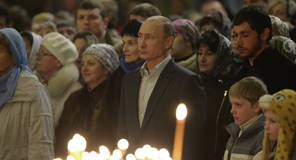 Putin Weihnachten Kirche