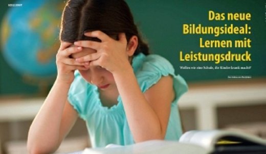 Lernen Schule mit Leistungsdruck