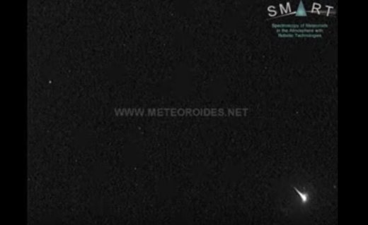 meteor over the Mediterranean Sea