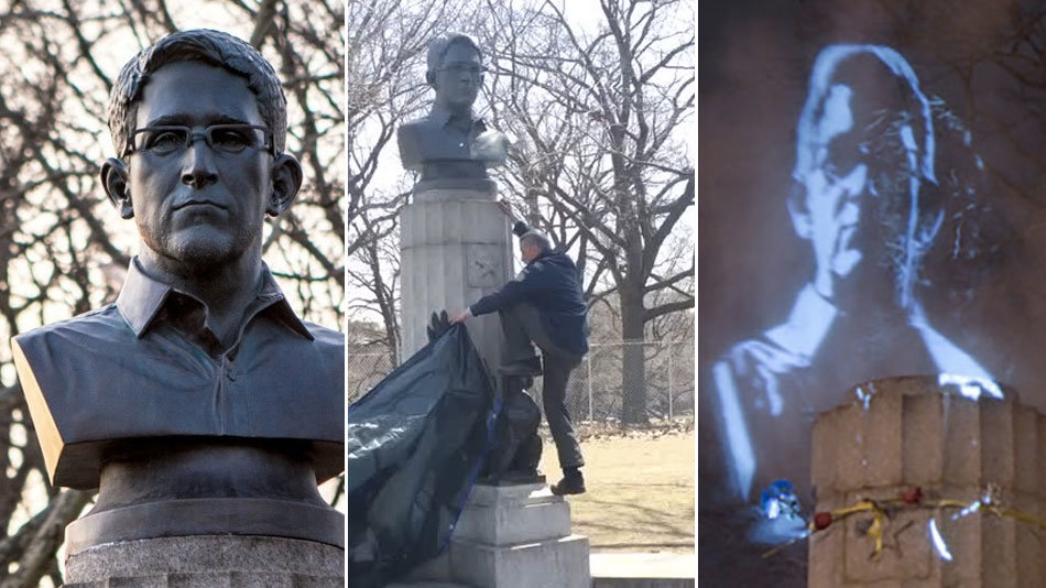 Snowden-Statue New York Aktivismus
