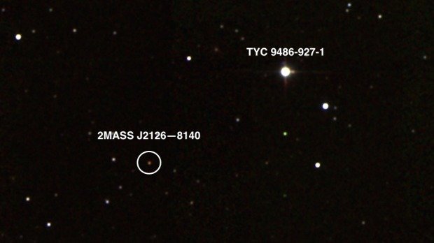Planet 2MASS J2126-8140 1 Million Jahre Umlaufbahn