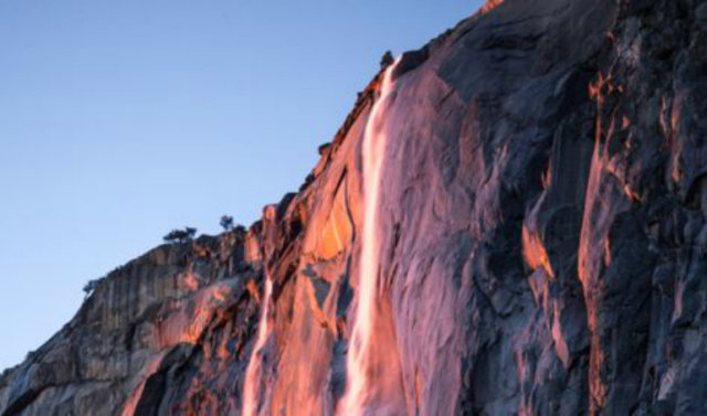 yosemite firefall horsetail fall