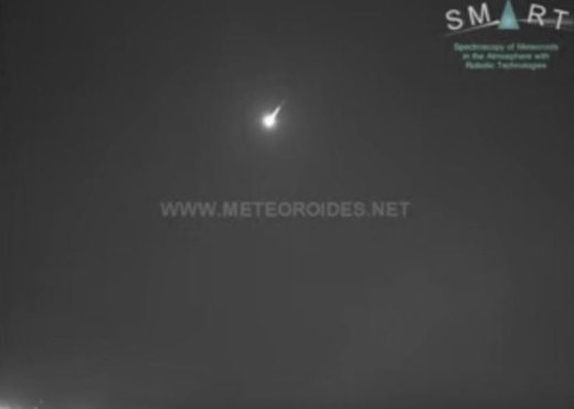 meteor over Spain and Portugal