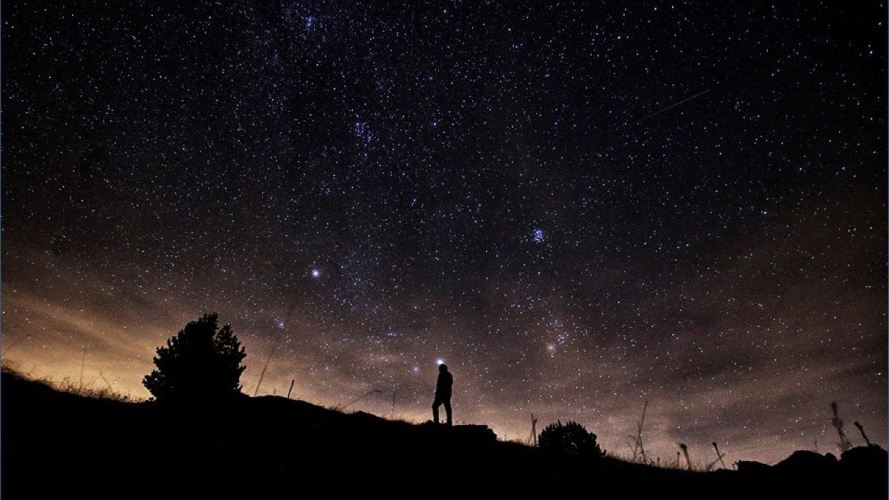 meteor, sternenhimmel