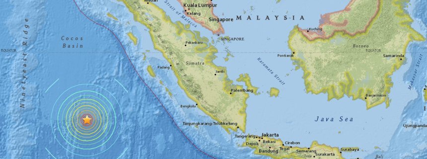 earthquake sumatra map
