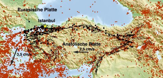 earthquake istanbul map