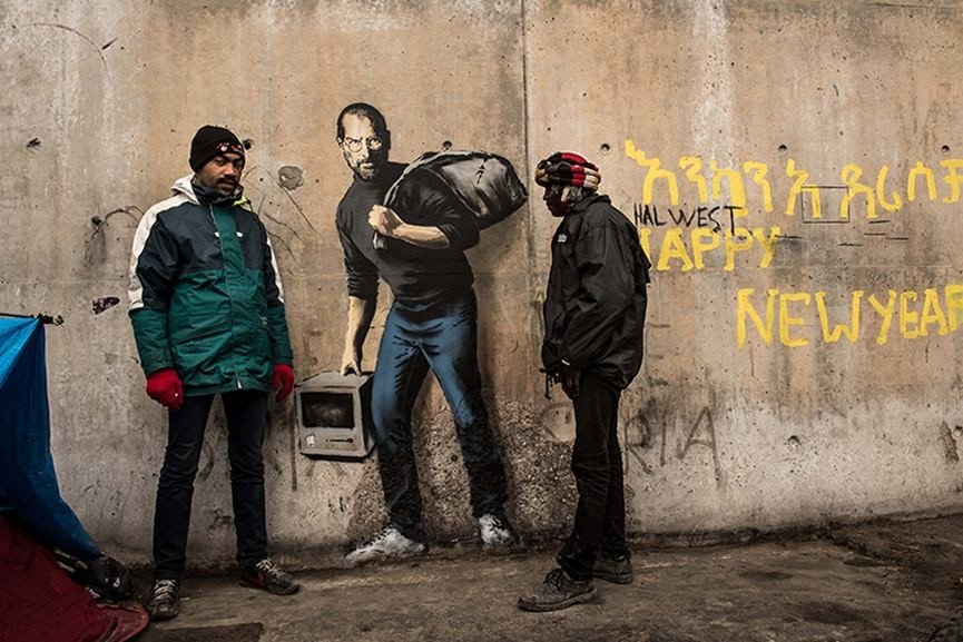 banksy steve jobs