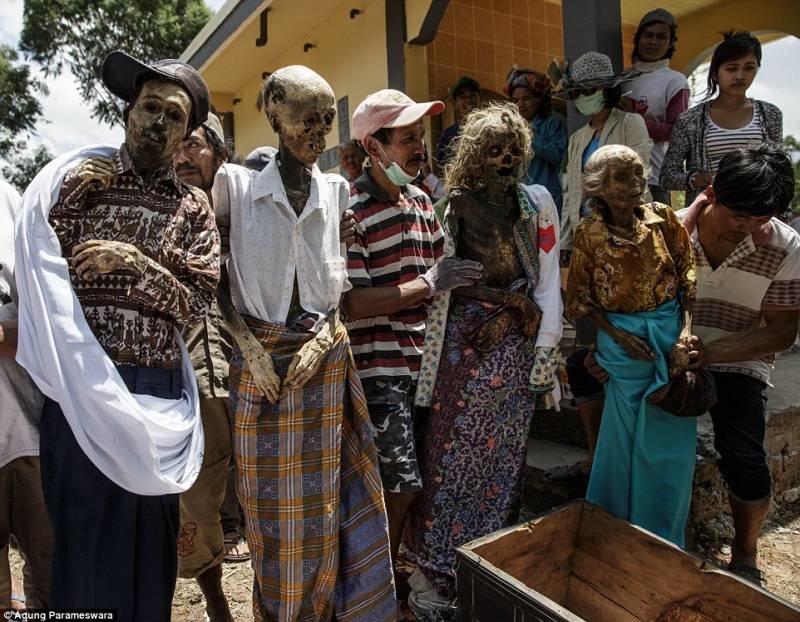 Todesritual der Toraja Indonesien Sulawesi