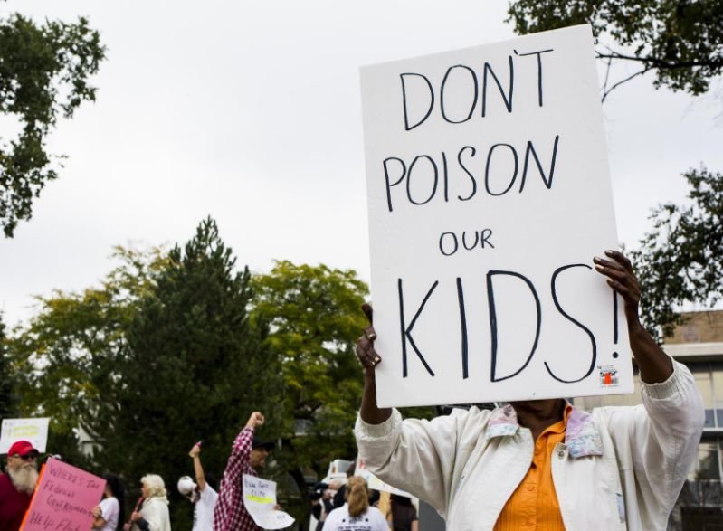 Wasser Skandal Flint Michigan Blei im wasser