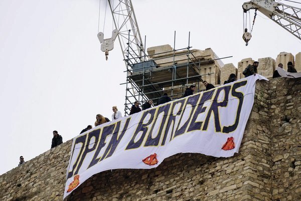 open borders,proteste flüchtlingspolitik