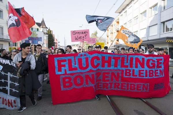 proteste flüchtlingspolitik Schweiz