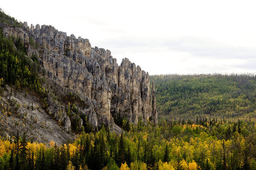 Klicken um zu vergrößern Lena-Felsen Sibirien Russland