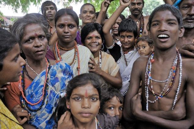 Volk Hakki-Pikki Bhadrapura Indien