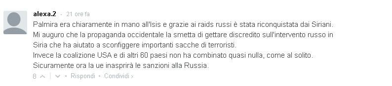 Kommentar Il Fatto Quotidiano Palmyra