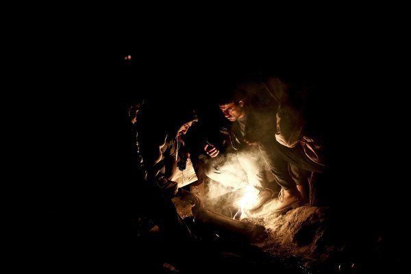 Flüchtlinge im Flüchtlingscamp Idomeni