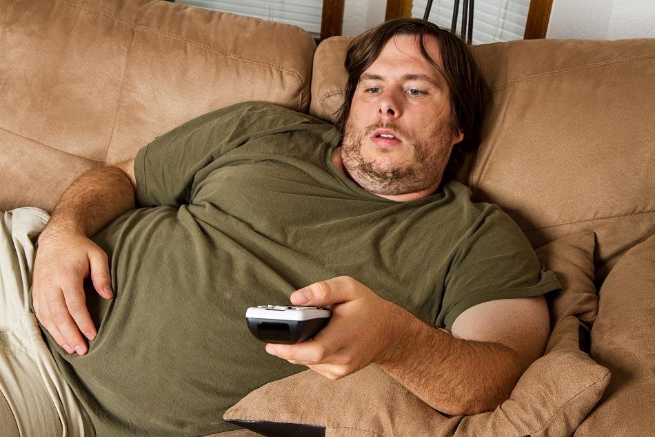 Übergewicht,Adipositas, Couch potato