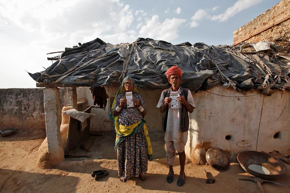 Biometrische Ausweise Bevölkerung Indien 