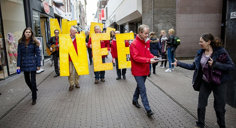 Nein-Stimmen Ukraine Referendum 2016 Niederlande