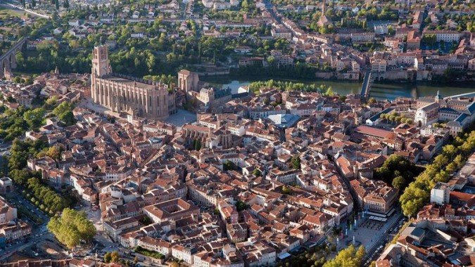 Stadt Albi Frankreich