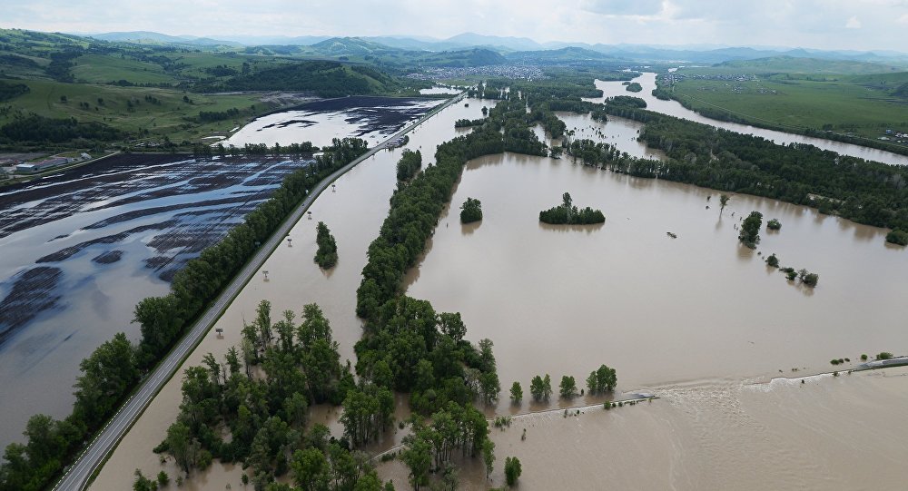 Rekordhochwasser Tjumen Sibirien Mai 2016
